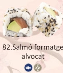 URAMAKI SALMON QUESO AGUACATE (4P)