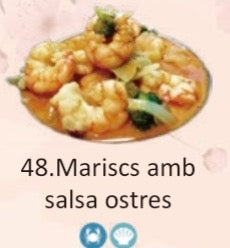 MARISCO CON SALSA DE OSTRAS