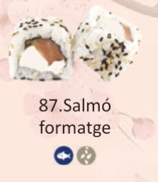 URAMAKI SALMON Y QUESO (4P)