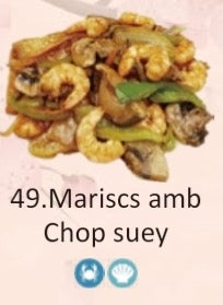 MARISCO CON CHOP SUEY