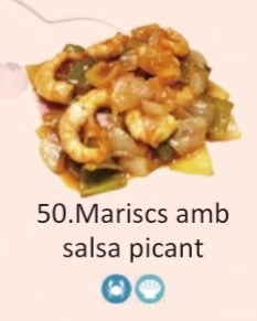 MARISCO CON SALSA PICANTE
