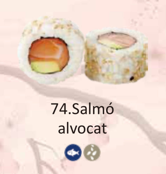 URAMAKI SALMON, AGUACATE (4P)